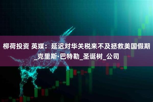 柳荷投资 英媒：延迟对华关税来不及拯救美国假期_克里斯·巴特勒_圣诞树_公司